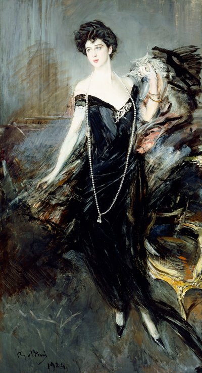 Donna Franca Florion muotokuva, 1924 tekijältä Giovanni Boldini