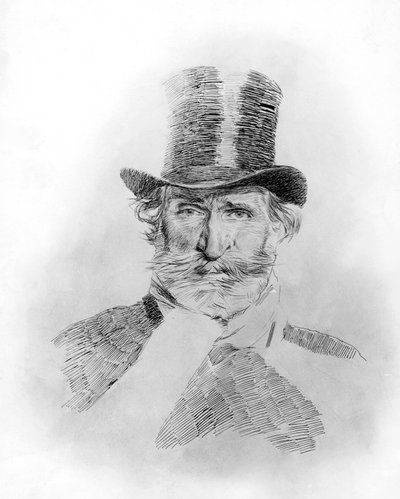 Giuseppe Verdin muotokuva (Roncole Verdi tekijältä Giovanni Boldini