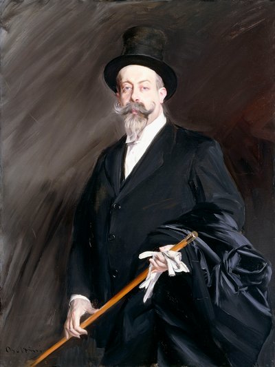 Muotokuva kirjailija Willystä, Henri Gauthier-Villars, tekijältä Giovanni Boldini