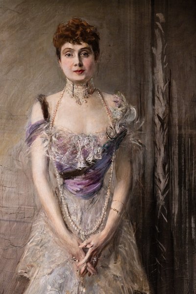Espanjan prinsessa Eulalia, yksityiskohta tekijältä Giovanni Boldini