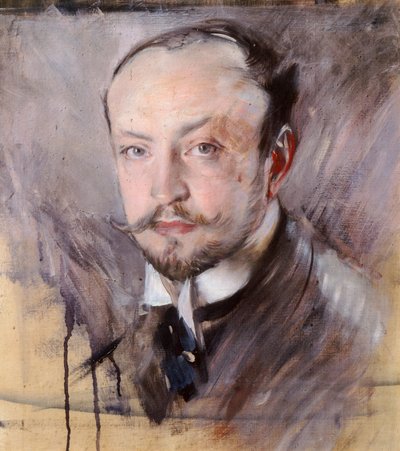 Omakuva, Giovanni Boldinin (1842-1931) omakuva edestä, öljy kankaalle tekijältä Giovanni Boldini