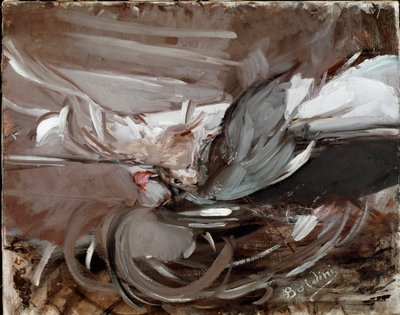 Giovanni Boldinin (1842-1931) asetelma pelimaalauksella 1911 Koko 75x93 cm Pistoia, Boldini Collection tekijältä Giovanni Boldini
