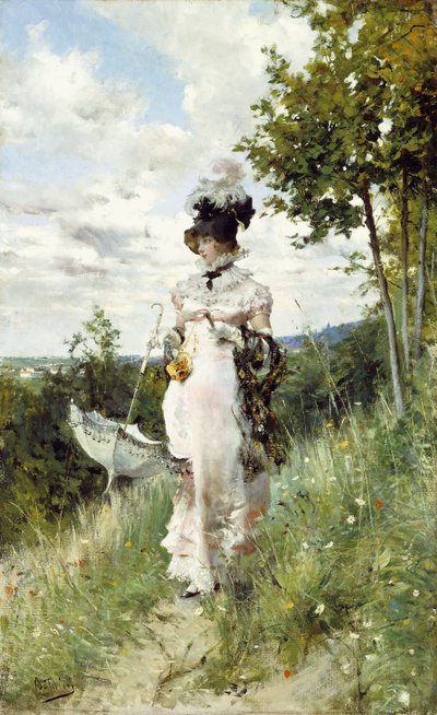 Kesäkävely tekijältä Giovanni Boldini