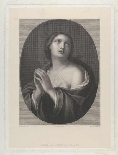 Naispuolinen henkilöhahmo Hope..., n. 1835-81. tekijältä Giovanni Buonafede
