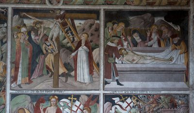 Kohtauksia Kristuksen kärsimyksestä, n. 1492 (fresko) tekijältä Giovanni Canavesio