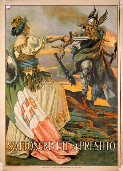Ensimmäinen maailmansota, Tilaa laina, kuvitus Giovanni Capranesi tekijältä Giovanni Capranesi
