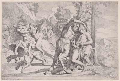 Akilleuksen koulutus, 1650-55. tekijältä Giovanni Cesare Testa