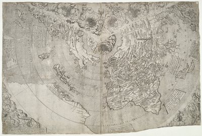 Maailmankartta, Mundu [sic] spericum...tunnet John Matthew Contarenin ahkeruuden.., kirjoittaneet Contarini, Giovanni ja Francesco Rosselli tekijältä Giovanni Contarini