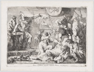 El sacrifici de Polyxena, 1776. finlandès tekijältä Giovanni David