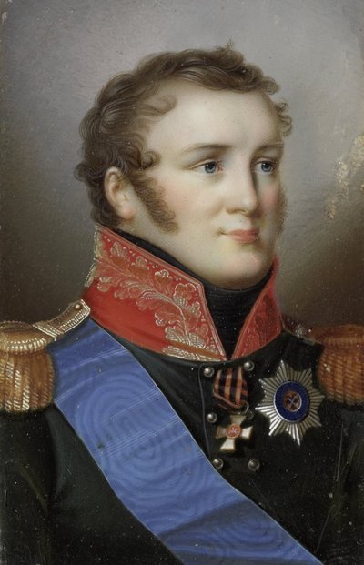 Venäjän keisarin Aleksanteri I:n (1777-1825) muotokuva tekijältä Giovanni Domenico Bossi