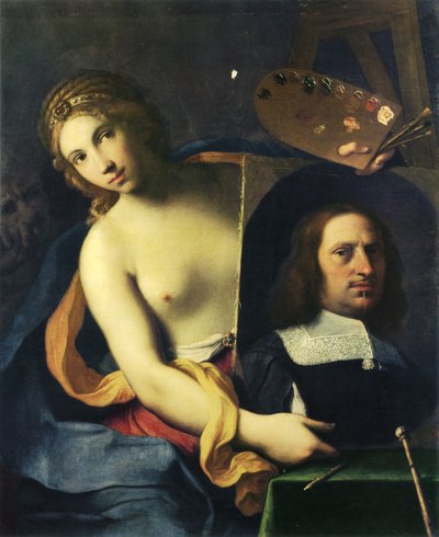 Maalauksen allegoria tekijältä Giovanni Domenico Cerrini