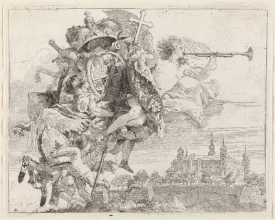 Würzburgin prinssipiispan Karl Philipp von Greiffenklaun käsivarret tekijältä Giovanni Domenico Tiepolo