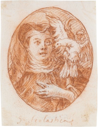 Die hl. Scholastika tekijältä Giovanni Domenico Tiepolo