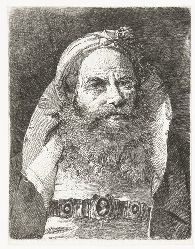 Mies pienellä turbaanilla Pääkokoelma (sarjan nimi) Raccolta di Teste (sarjan nimi) tekijältä Giovanni Domenico Tiepolo