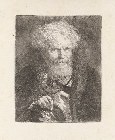 Vanha mies kypärällä, Raccolta di Testestä (Pääkokoelma) tekijältä Giovanni Domenico Tiepolo