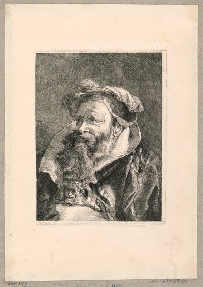 Kokoelma päitä tekijältä Giovanni Domenico Tiepolo