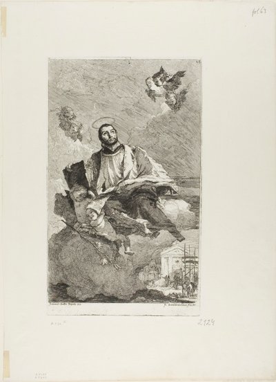 St. Gaetano Thienesta tekijältä Giovanni Domenico Tiepolo