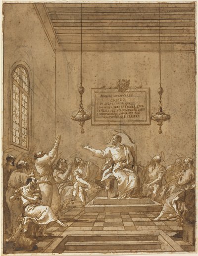 Apostolinen uskontunnustus tekijältä Giovanni Domenico Tiepolo