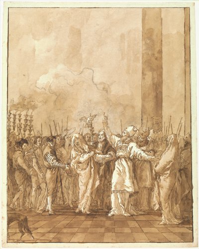 Die Verlobung der Jungfrau tekijältä Giovanni Domenico Tiepolo