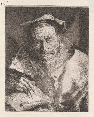 Matemaatikko, Raccolta di Testestä (Pääkokoelma) tekijältä Giovanni Domenico Tiepolo