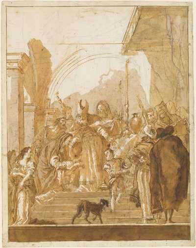Esitys temppelissä tekijältä Giovanni Domenico Tiepolo