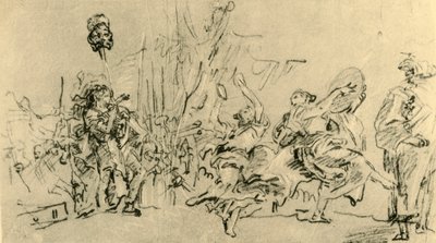 Daavidin voitto, c1759, 1928 tekijältä Giovanni Domenico Tiepolo
