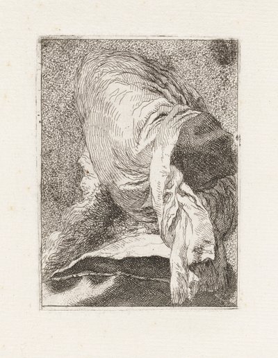 Turkki takaa katsottuna, Raccolta di Testestä (Pääkokoelma) tekijältä Giovanni Domenico Tiepolo