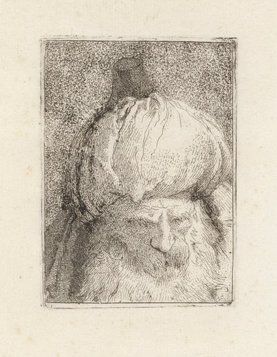 Turkki edestä katsottuna, Raccolta di Testestä (Pääkokoelma) tekijältä Giovanni Domenico Tiepolo
