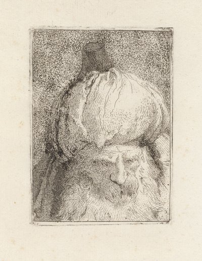 Turkkilainen edestä nähtynä, sarjasta Raccolta di Teste (Päiden kokoelma) tekijältä Giovanni Domenico Tiepolo