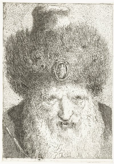 Turkkilainen mies turkishatulla Pääkokoelma (sarjan nimi) Raccolta di Teste (sarjan nimi) tekijältä Giovanni Domenico Tiepolo