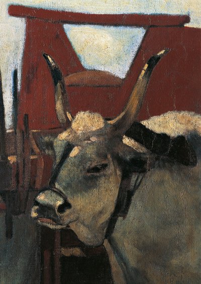 Italia, Firenze, Maremma Toscana, noin 1894, yksityiskohta tekijältä Giovanni Fattori