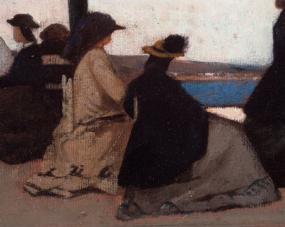La Rotonda de Palmieri (La Rotonda di Palmieri) Giovanni Fattorin (1825-1908) yksityiskohtamaalaus tekijältä Giovanni Fattori