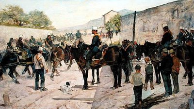Sotilaalliset harjoitukset tekijältä Giovanni Fattori