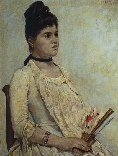 Muotokuva tytärpuoli Giulia Marinellista tekijältä Giovanni Fattori