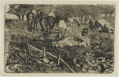 Kirje leirillä tekijältä Giovanni Fattori