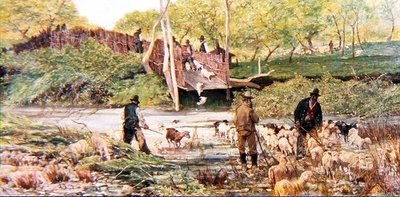 Lampaiden hyppy tekijältä Giovanni Fattori