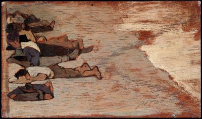 Työläisten päiväunet - Maalaus tekijältä Giovanni Fattori