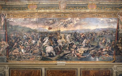 Bataille du pont Milvius - Milvian-sillan taistelu - Penni, Gianfrancesco (1496-1528) - 1517-1524 - Fresko - Apostolinen palatsi, Vatikaani tekijältä Giovanni Francesco (c.1488 1528) Penni