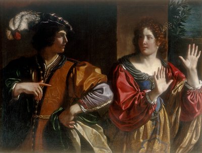 Hammon ja Tamar tekijältä Giovanni Francesco Barbieri