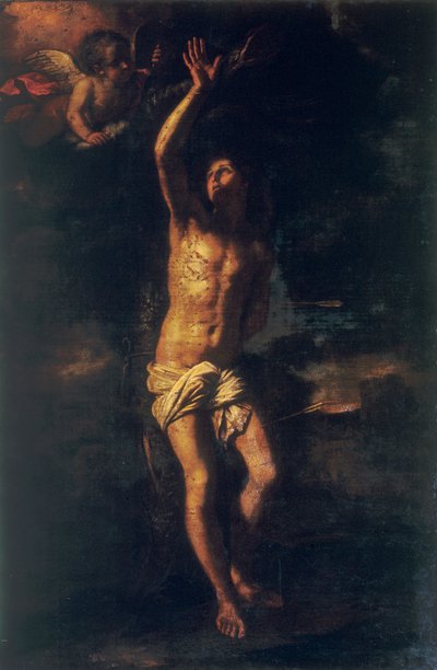 Pyhä Sebastian tekijältä Giovanni Francesco Barbieri