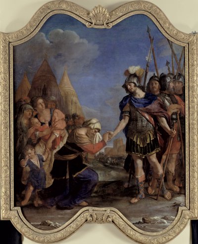 Volumnia ennen Coriolanusta, 1643 tekijältä Giovanni Francesco Barbieri