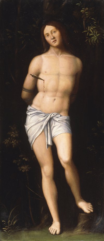 Pyhä Sebastian, tekijältä Giovanni Francesco Caroto