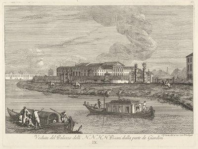 Näkymä Villa Pisanille, 1730-72. tekijältä Giovanni Francesco Costa