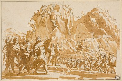 Jerikon piiritys tekijältä Giovanni Francesco Grimaldi