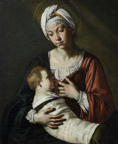 Madonna col bambino, joka tunnetaan myös nimellä Madonna del latte. tekijältä Giovanni Francesco Guerrieri