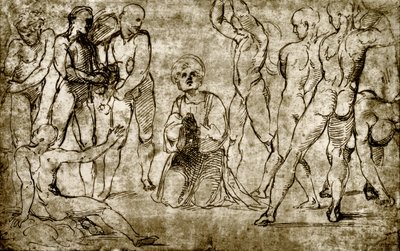 Pyhän Stefanoksen kivittäminen tekijältä Giovanni Francesco Penni