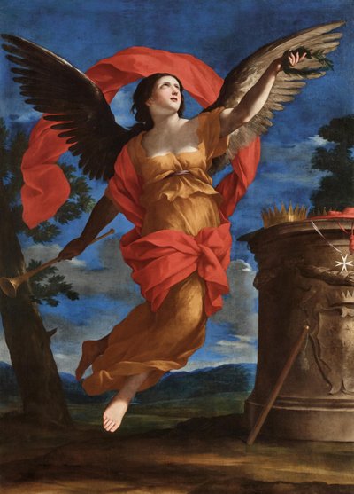 Allegoria kuuluisuudesta, vuosien 1646 ja 1648 välillä. tekijältä Giovanni Francesco Romanelli