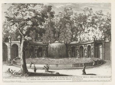 Ovato Fountain de tuinen van de Villa d