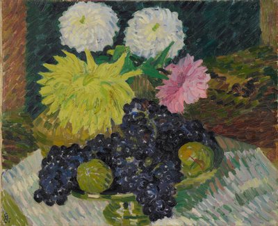 Daaliat ja viinirypäleet, 1908. tekijältä Giovanni Giacometti
