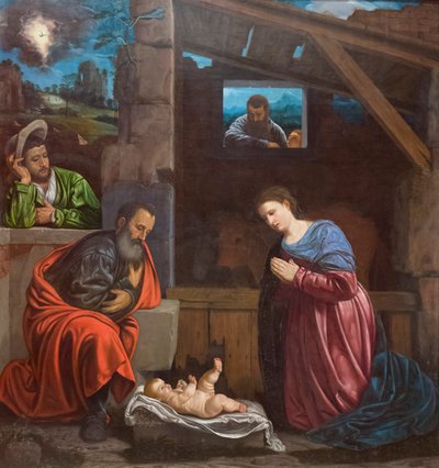 Paimenten palvonta tekijältä Giovanni Girolamo Savoldo